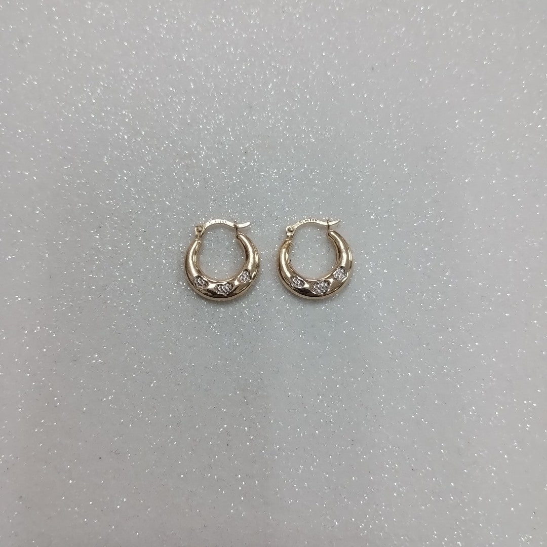 ARRACADAS PAR ORO 14 K 0.6 GRMS (SEMINUEVO)