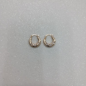 ARRACADAS PAR ORO 14 K 0.6 GRMS (SEMINUEVO)