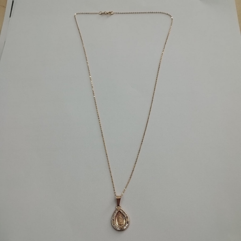 CADENA,MEDALLA RELIGIOSA ORO 14 K 1,60 GRMS (SEMINUEVO)