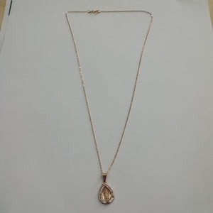 CADENA,MEDALLA RELIGIOSA ORO 14 K 1,60 GRMS (SEMINUEVO)