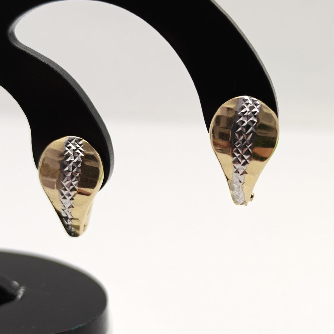 ARRACADAS PAR ORO 14 K 1,20 GRMS (SEMINUEVO)
