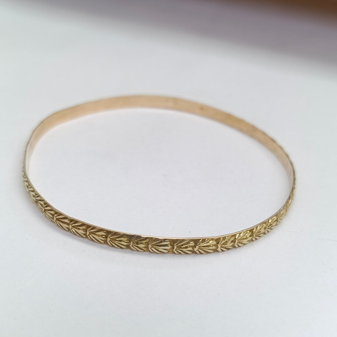 PULSERA RIGIDA ORO 8 K 5.5 GRMS (SEMINUEVO)