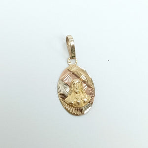 DIJE,MEDALLA RELIGIOSA ORO 10 K 1,10 GRMS (SEMINUEVO)