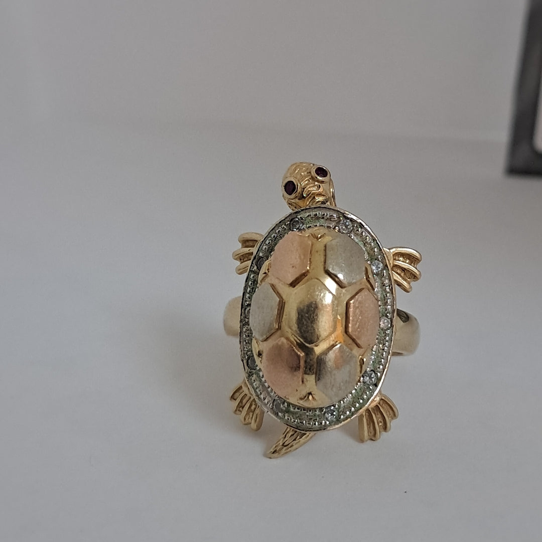 ANILLITO ORO COMBINADO 14 K 10,90 GRMS (SEMINUEVO)