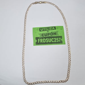 CADENA ORO,RODIADO 10 K 3,60 GRMS (SEMINUEVO)