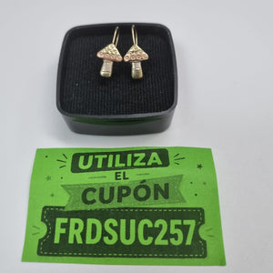 ARETES PAR ORO,ORO COMBINADO 10 K 0,60 GRMS (SEMINUEVO)