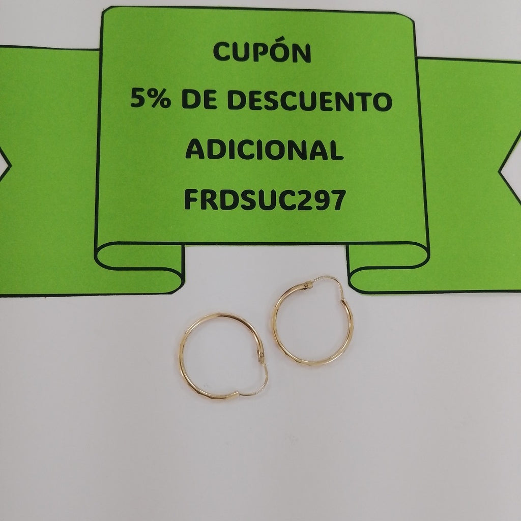 ARRACADAS PAR ORO 10 K 1,30 GRMS (SEMINUEVO)