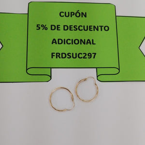ARRACADAS PAR ORO 10 K 1,30 GRMS (SEMINUEVO)