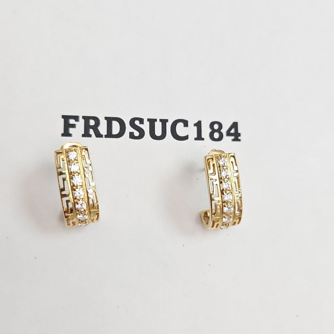 BROQUELES PAR ORO 14 K 4,00 GRMS (SEMINUEVO)