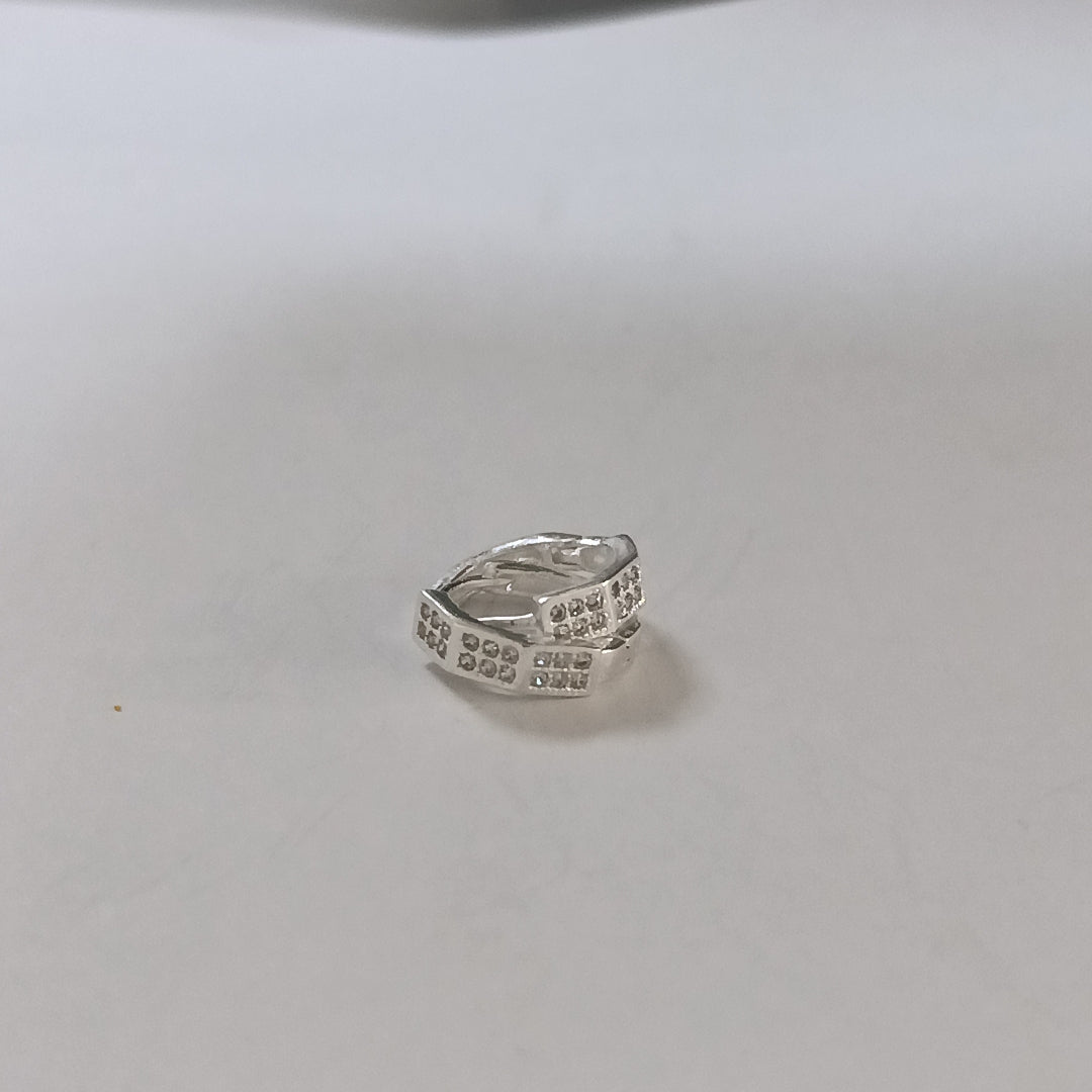 ARRACADAS C/CIRCONIAS PLATA .925 2.5 GR (NUEVO)