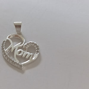 DIJE CORAZON C/CIRCONIAS PLATA .925 3.1 GR (NUEVO)