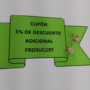 ARETES PAR ORO COMBINADO 10 K 1,20 GRMS (SEMINUEVO)