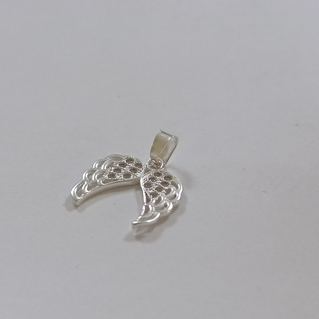 DIJE ALAS C/CIRCONIAS PLATA .925 2.4 GR (NUEVO)