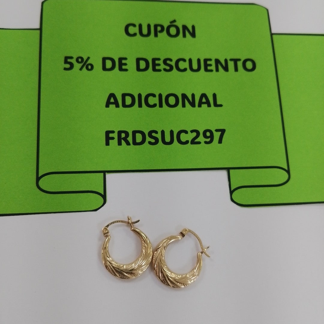 ARRACADAS PAR ORO 10 K 1,40 GRMS (SEMINUEVO)