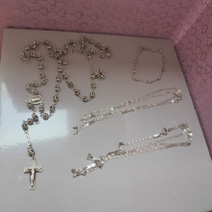 CADENA, ROSARIO PLATA 21.7 GRMS (SEMINUEVO)