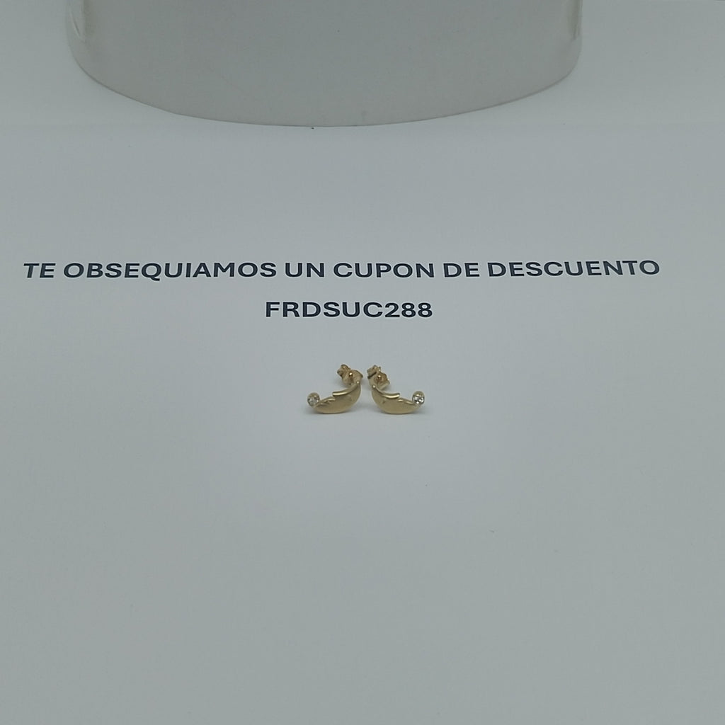 BROQUELES PAR ORO 14 K 1.3 GRMS (SEMINUEVO)