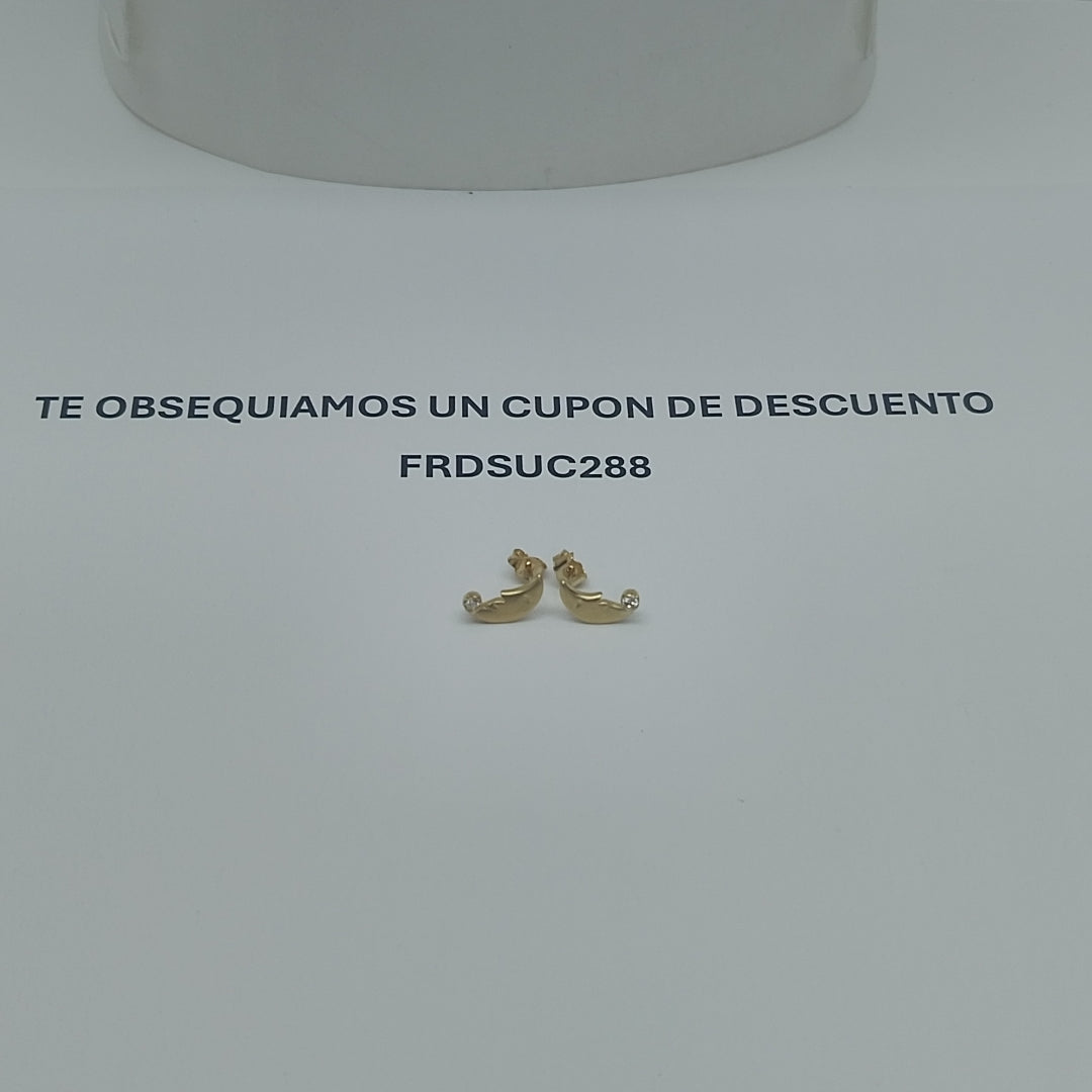 BROQUELES PAR ORO 14 K 1.3 GRMS (SEMINUEVO)