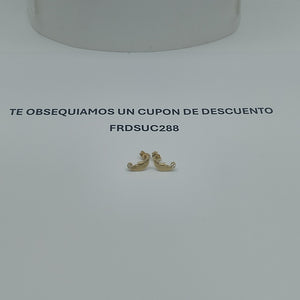 BROQUELES PAR ORO 14 K 1.3 GRMS (SEMINUEVO)
