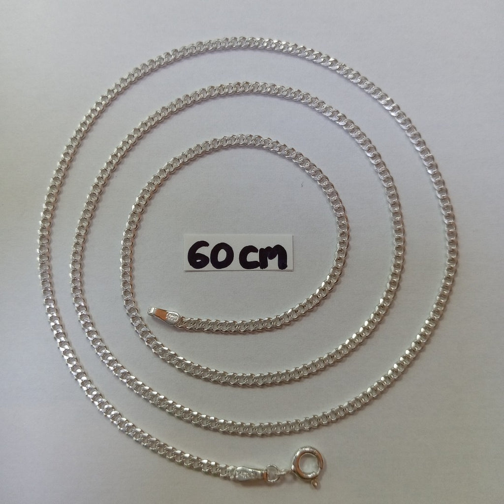 CADENA BARBADA PLATA .925 60 CM 6.63 GR (NUEVO)