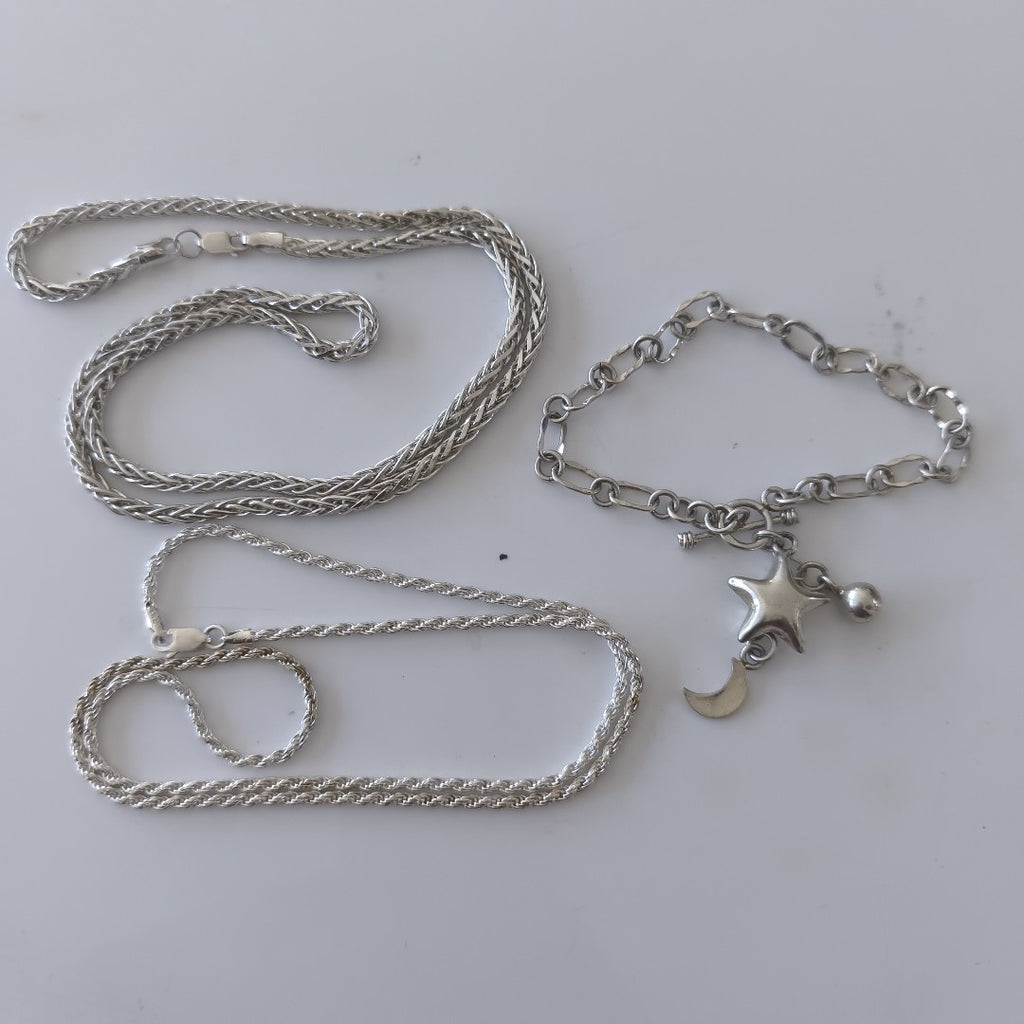 CADENA,PULSERA PLATA 42,10 GRMS (SEMINUEVO)