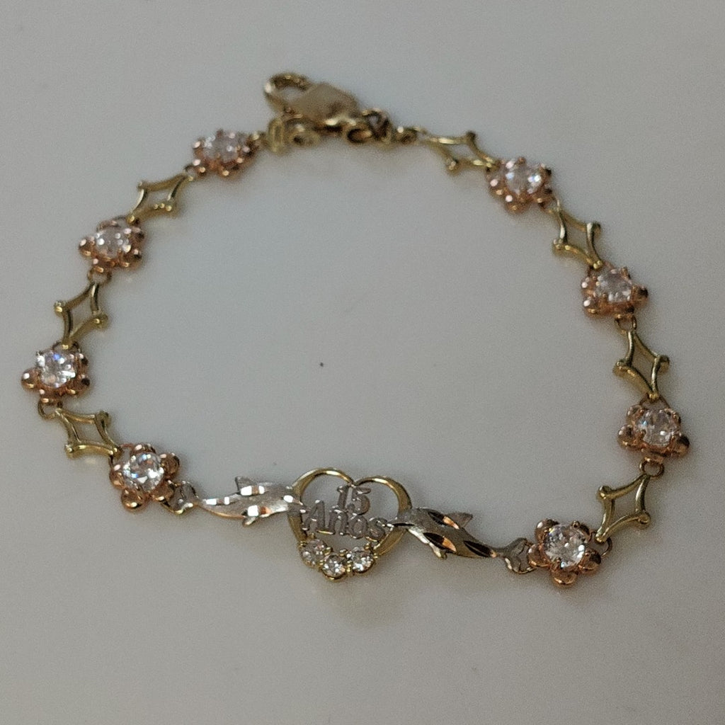 PULSERA ORO,ORO COMBINADO 14 K 6,20 GRMS (SEMINUEVO)
