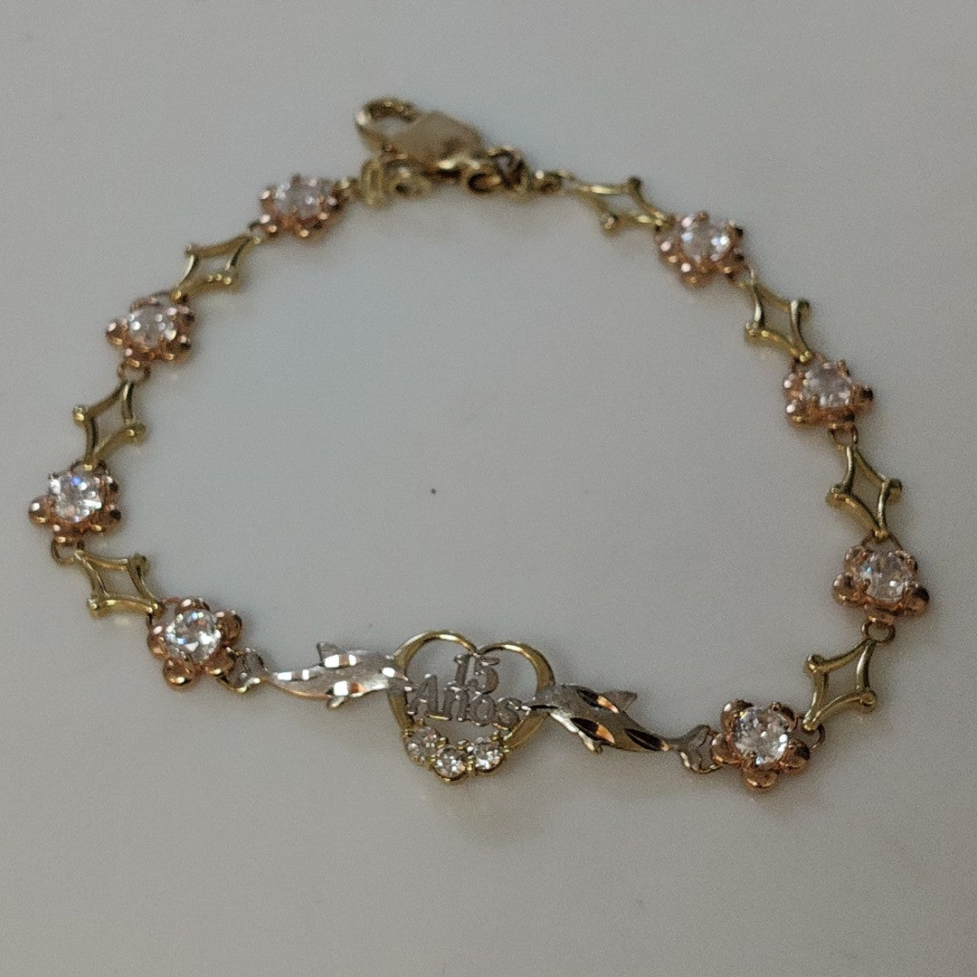 PULSERA ORO,ORO COMBINADO 14 K 6,20 GRMS (SEMINUEVO)