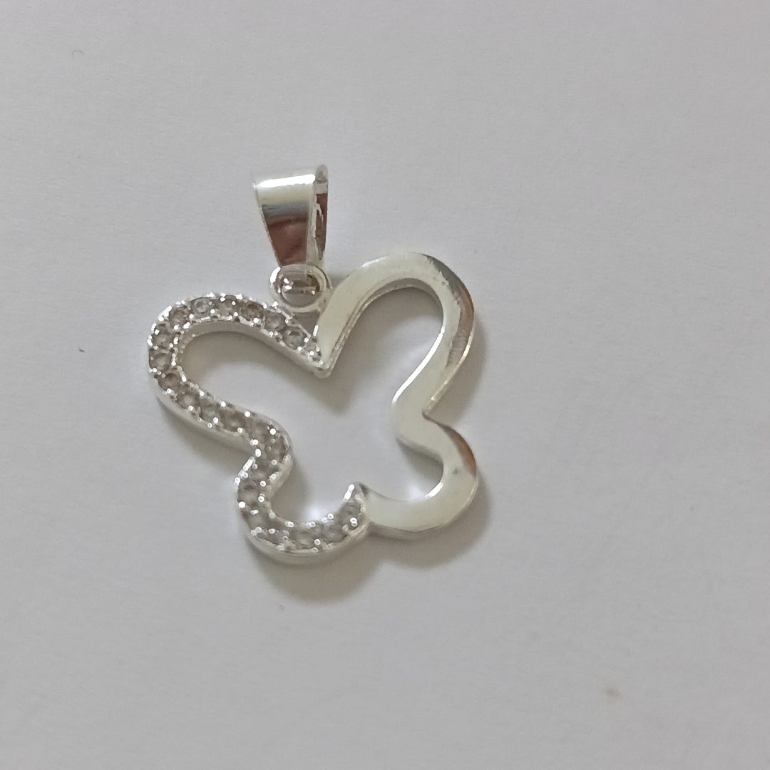 DIJE MARIPOSA C/CIRCONIAS PLATA .925 2.4 GR (NUEVO)