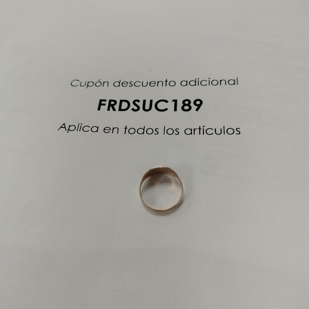 ANILLO DE GRADUACIÓN ORO 8 K 1.1 GRMS (SEMINUEVO)