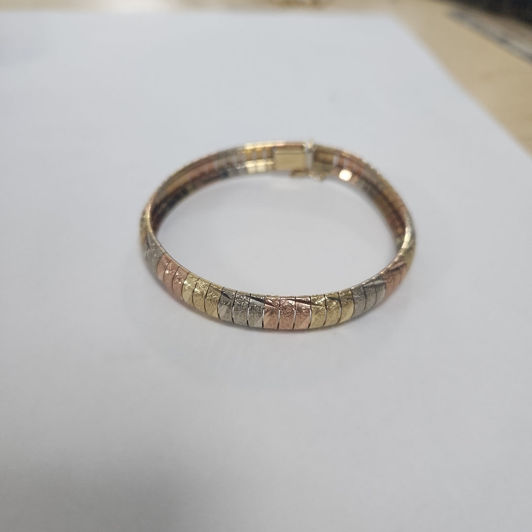 PULSERA ORO COMBINADO 14 K 18,20 GRMS (SEMINUEVO)