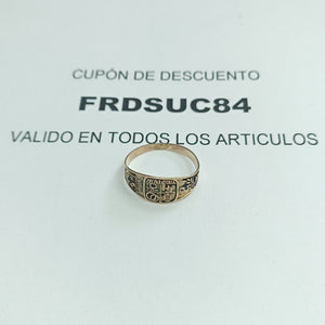 ANILLO DE GRADUACIÓN ORO 8 K 1.5 GRMS (SEMINUEVO)