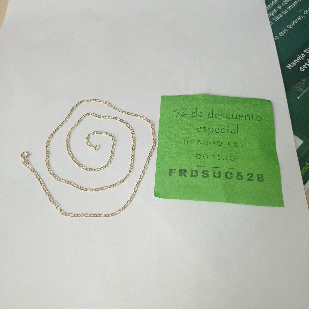 CADENA ORO 14 K 1.6 GRMS (SEMINUEVO)