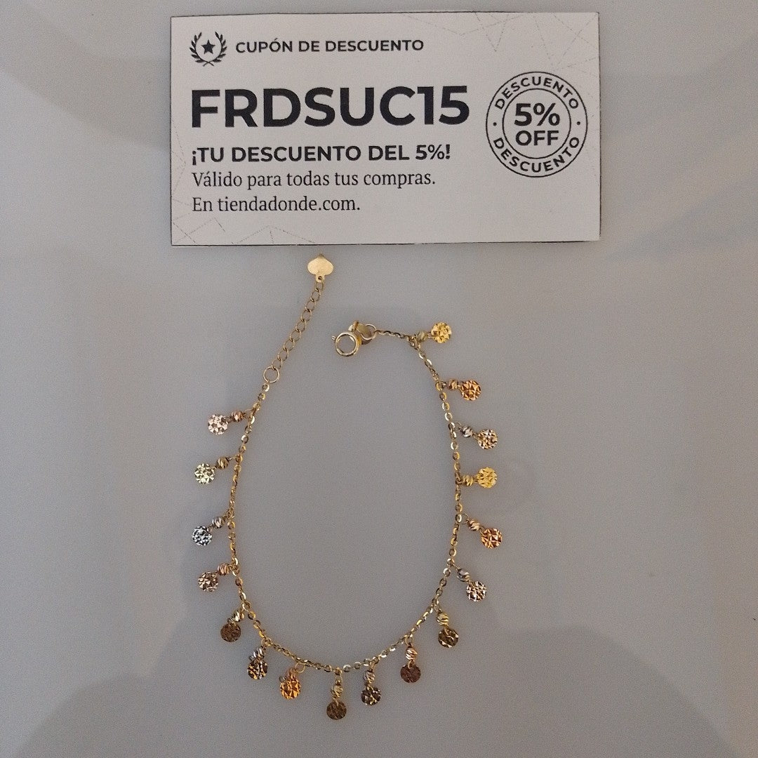 PULSERA ORO, ORO COMBINADO 14 K 2.9 GRMS (SEMINUEVO)