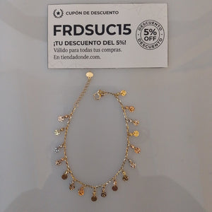PULSERA ORO, ORO COMBINADO 14 K 2.9 GRMS (SEMINUEVO)