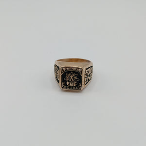 ANILLO DE GRADUACIÓN ORO 10 K 11.5 GRMS (SEMINUEVO)
