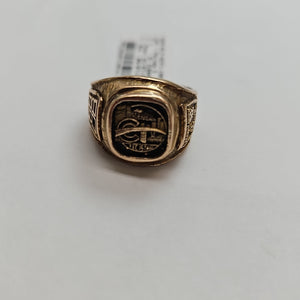 ANILLO DE GRADUACIÓN ORO 8 K 10.5 GRMS (SEMINUEVO)