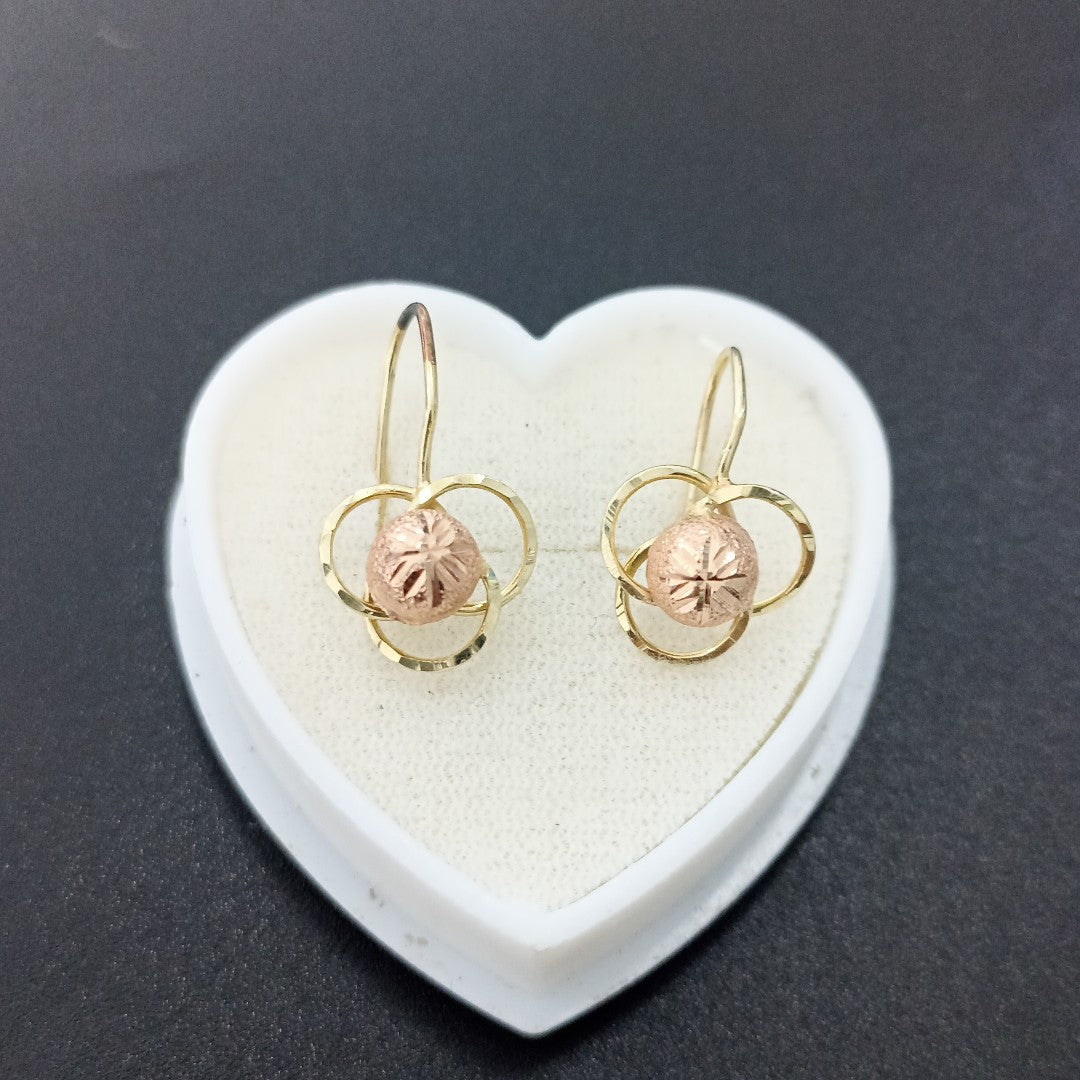 ARETES PAR ORO 14 K 1.7 GRMS (SEMINUEVO)
