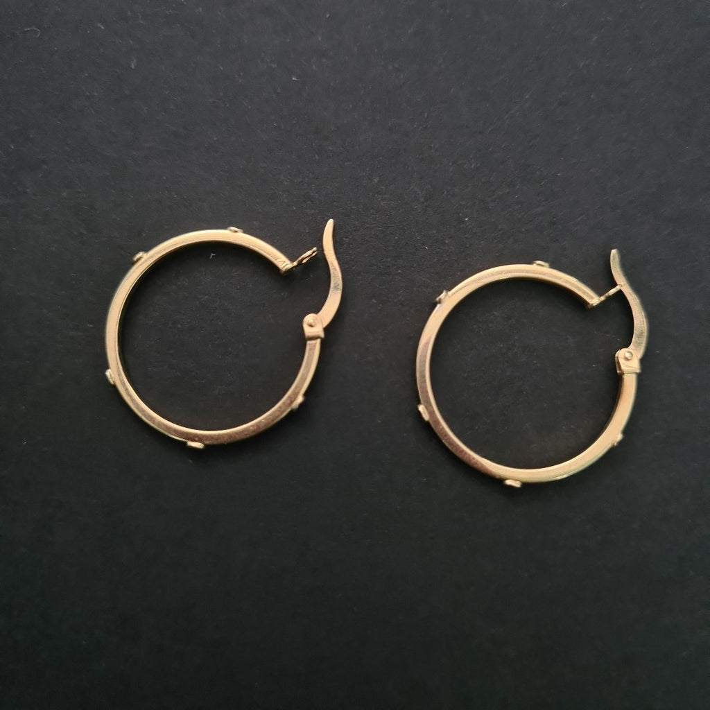 ARRACADAS PAR ORO 14 K 1.7 GRMS (SEMINUEVO)