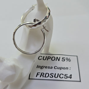ARETES ARRACADAS FACETADAS PLATA .925 2.6 GR (NUEVO)