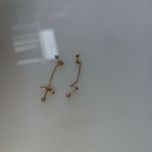 ARETES PAR ORO 10 K 0.5 GRMS (SEMINUEVO)