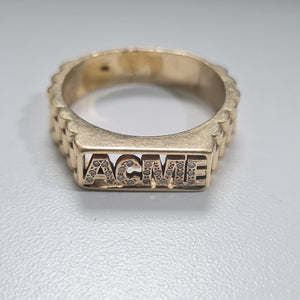 ANILLO ORO 14 K 11.4 GRMS (SEMINUEVO)