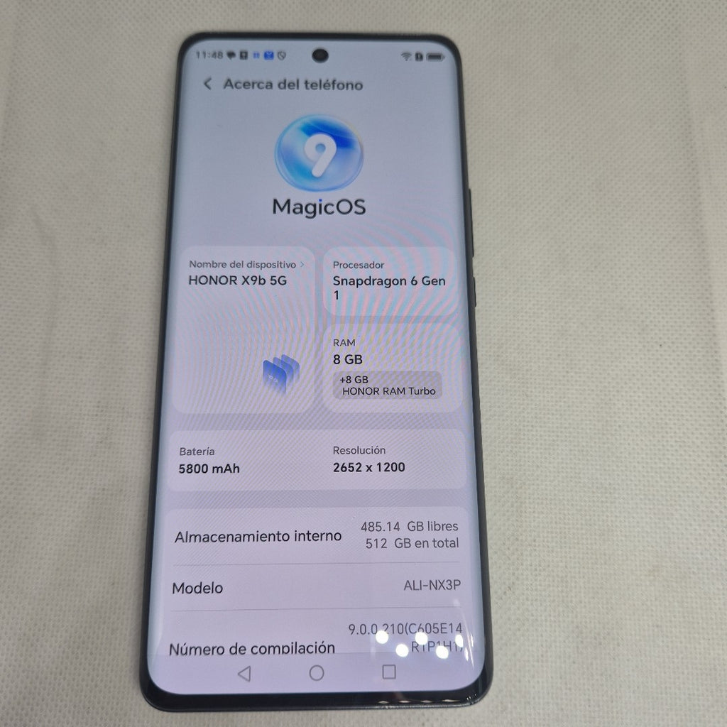 CELULAR HONOR X9B 5G ALI-NX3P 512 GB 8 GB RAM (SEMINUEVO)