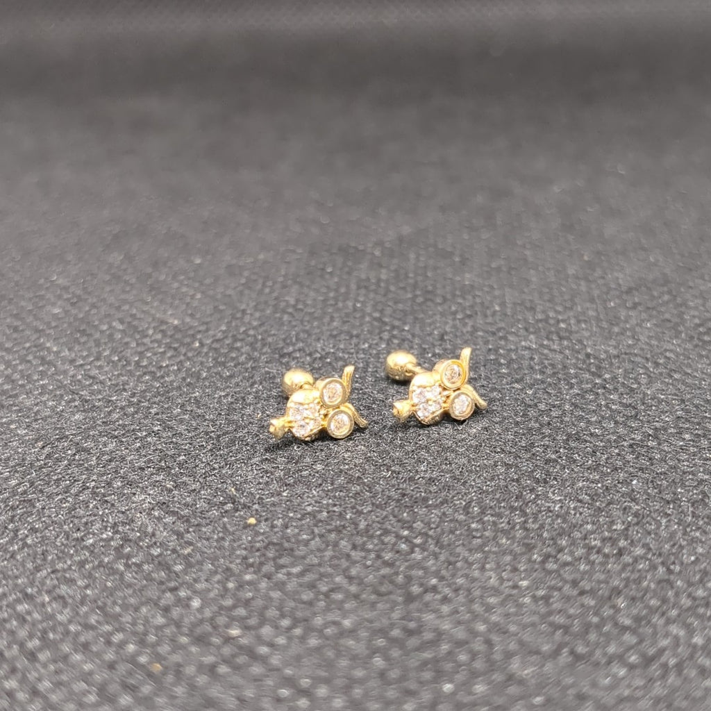 BROQUELES PAR ORO 14 K 1 GRMS (SEMINUEVO)