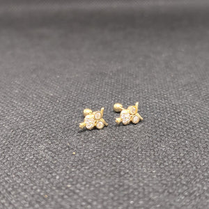 BROQUELES PAR ORO 14 K 1 GRMS (SEMINUEVO)