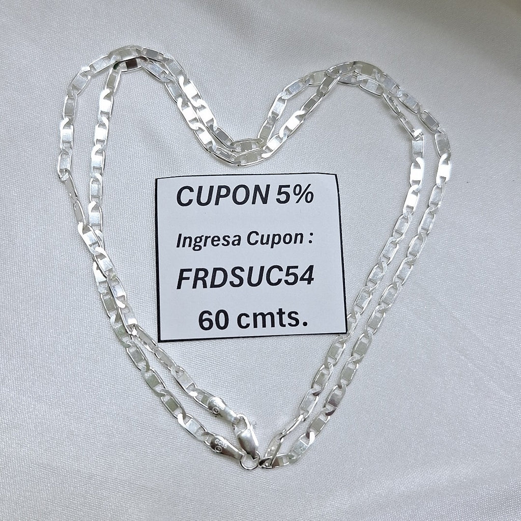 CADENA GUCHI PLATA .925 60 CM 10.63 GR (NUEVO)