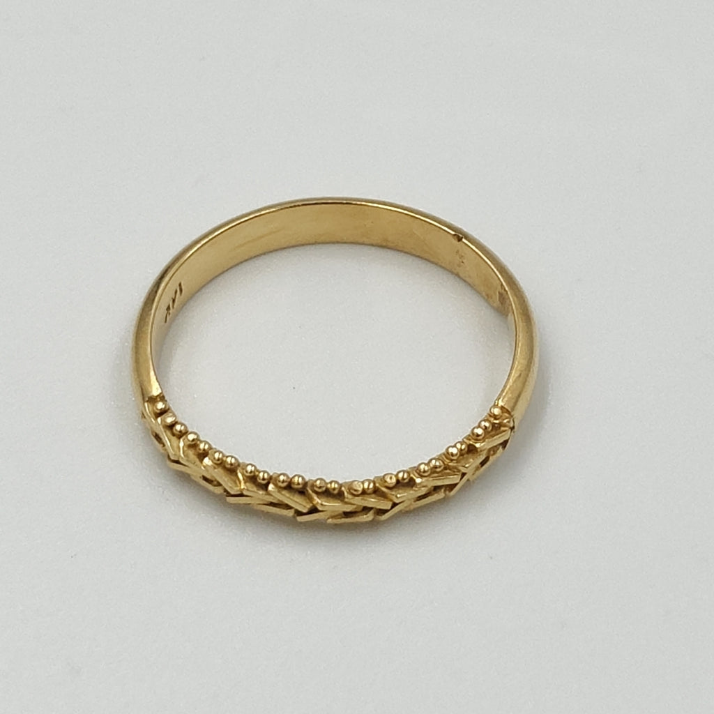 ARGOLLA ORO 14 K 2.8 GRMS (SEMINUEVO)