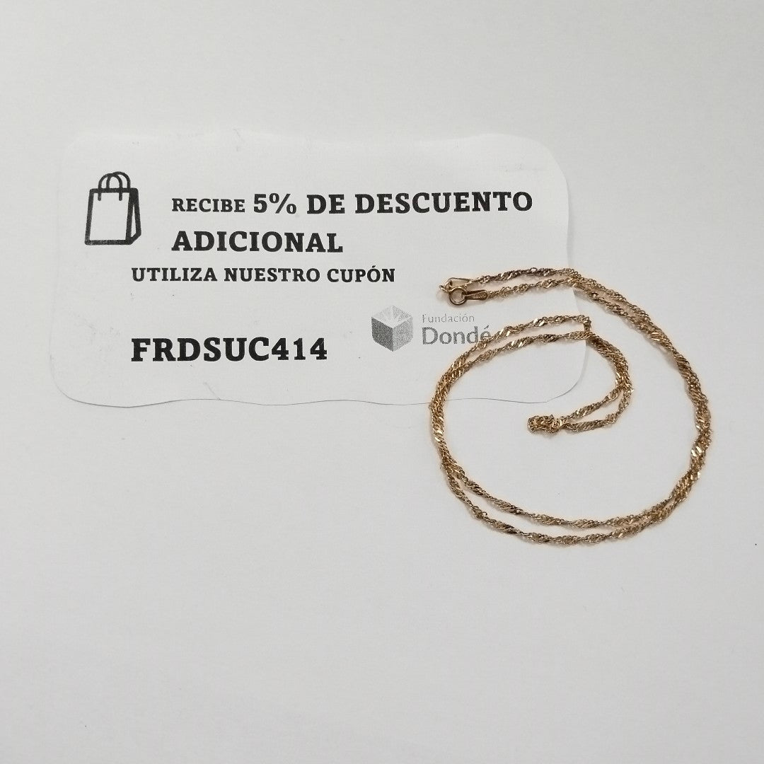 CADENA ORO 10 K 2.4 GRMS (SEMINUEVO)