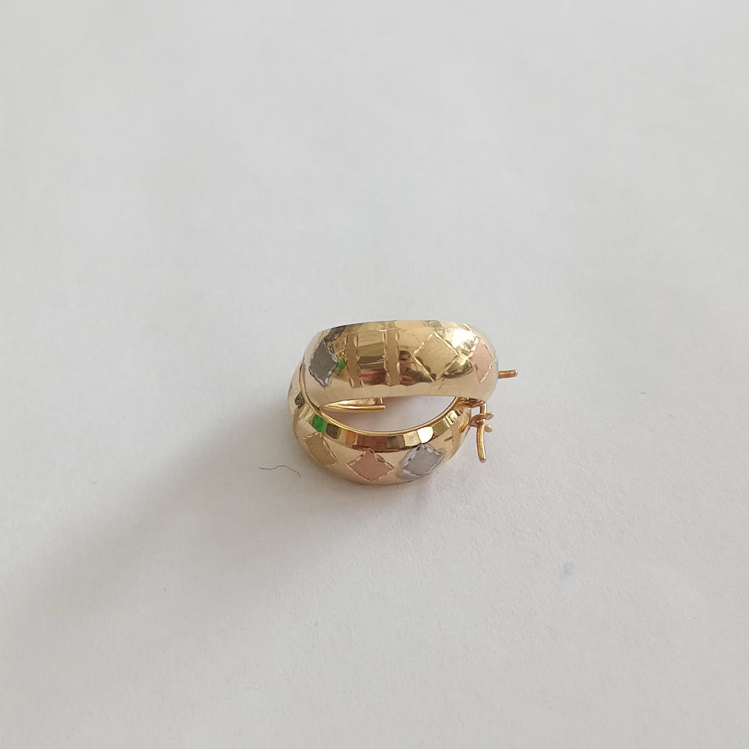 ARRACADAS PAR ORO 14 K 2,10 GRMS (SEMINUEVO)