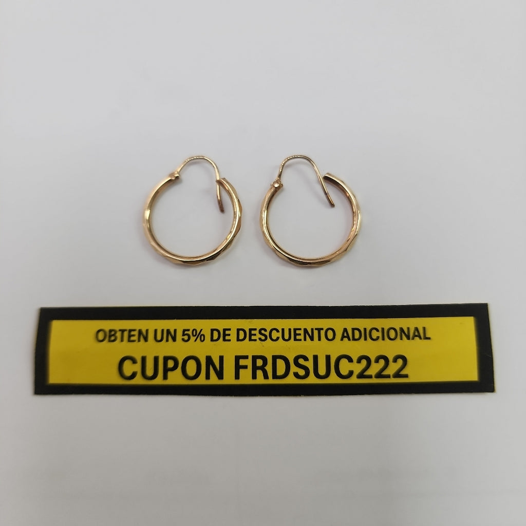 ARRACADAS PAR ORO 14 K 1.3 GRMS (SEMINUEVO)