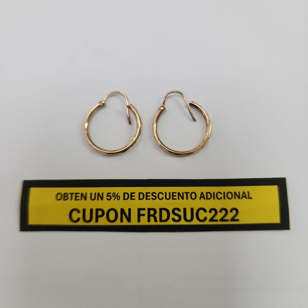 ARRACADAS PAR ORO 14 K 1.3 GRMS (SEMINUEVO)