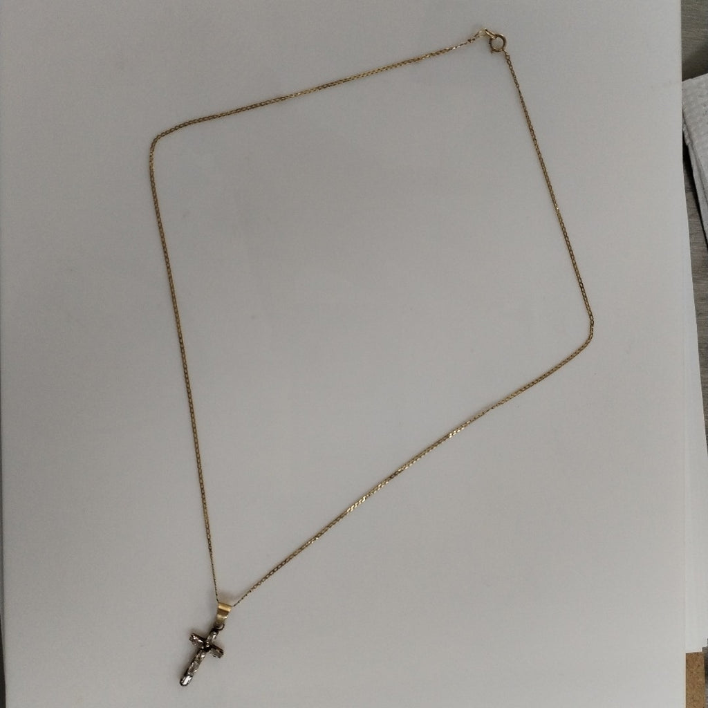 CADENA, CRUZ ORO 10 K 3.1 GRMS (SEMINUEVO)